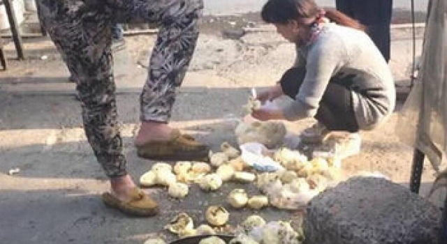 愤怒!小贩拿错包子馅 北京男子踩烂一屉包子引热议