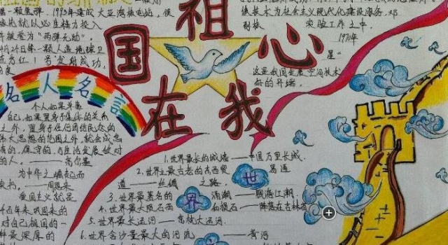 国庆节小报模板大全 2016国庆节手抄报资料参考