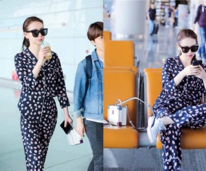 戚薇穿睡衣现身霸气上线 细数那些爱穿睡衣出门的明星