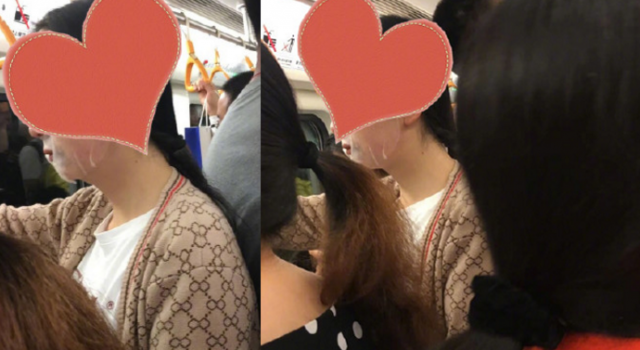 成都姑娘地铁敷面膜 确认过眼神是个精致女孩儿