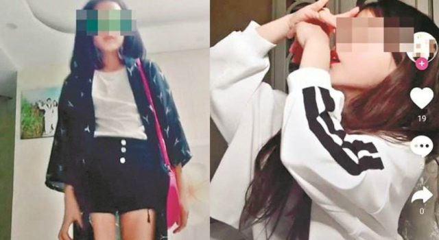 9岁女孩沉迷抖音怎么回事(图)浓妆艳抹博眼球 家长不管管吗?