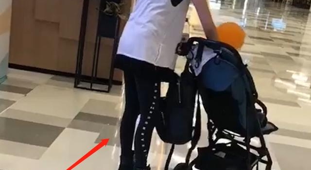 蔡少芬和张晋现身游乐园!两岁儿子正脸罕曝光,浓眉大眼五官精致