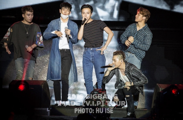 bigbang西安演唱会现场high爆了 孙坚也来看演出