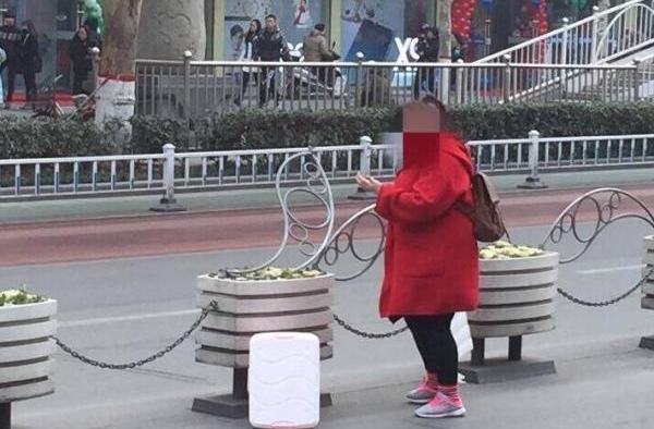 牛逼！姑娘暴力徒手掰隔离栏 只为横穿过马路
