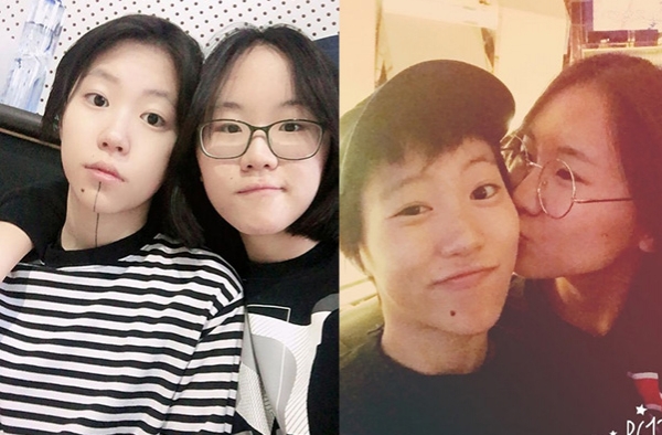 窦靖童同父异母妹妹近照 窦家媛窦靖童比瞪眼逗乐网友