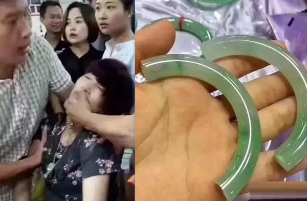 摔断玉镯女子失联 摔断30万玉镯后还能开心游山玩水？