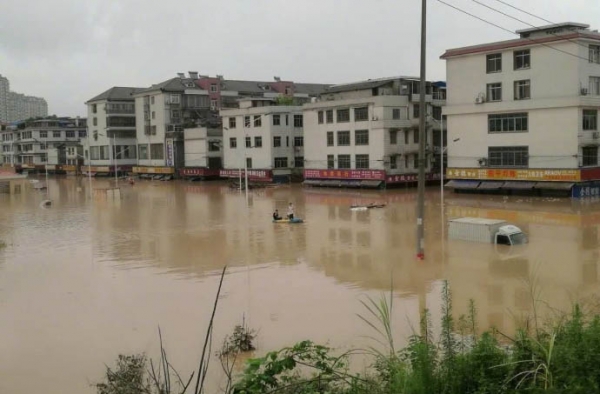 湖南宁乡遭遇特大洪灾 44人死亡失联
