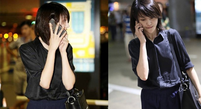 郑爽巧遇牛骏峰热情打招呼 小仙女素颜长这样