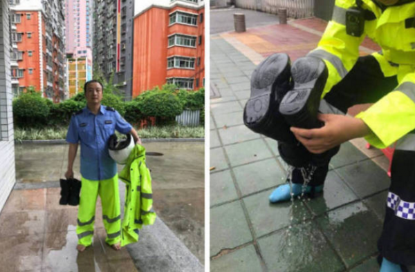 暴雨天护送考生反被投诉 深圳交警回应亮了