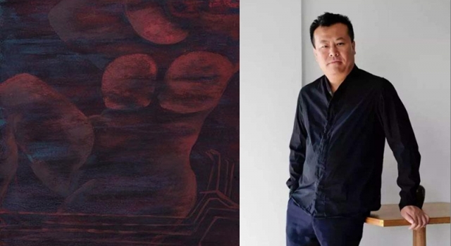 袁小楼画作《奔月3》拍卖 最终以55万元拍出