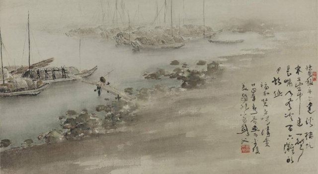 中国画构图的重要手段之采用疏密的强烈对比手法介绍