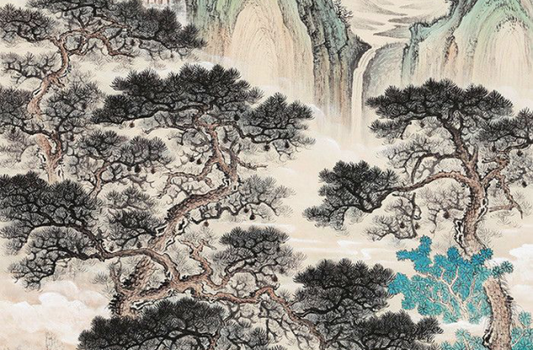 从画家王宁的仿古山水画中，体味中国画的意境气韵！