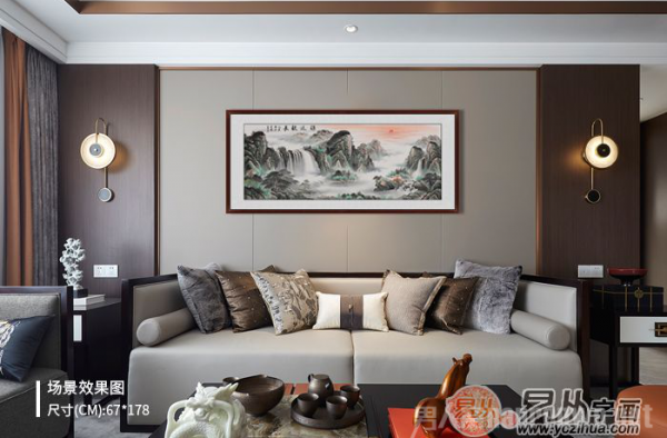 客厅山水画怎么挂才合理？不同题材有着不同风水玄机