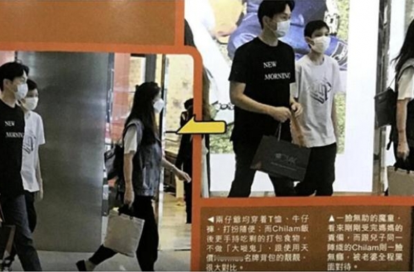 张智霖一家外出，袁咏仪饭后突然冷脸甩下父子就走，火药味太浓