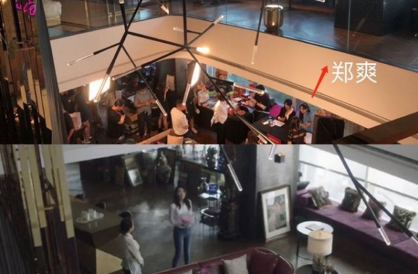 郑爽在“王太太”家直播，现场画面被对比，离开滤镜真人憔悴太多