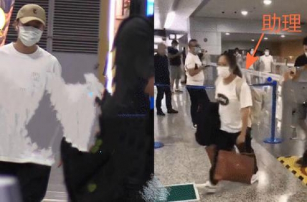 女助理一人拎4包陪赶飞机，贾乃亮却啥也没拿，被批没绅士教养？