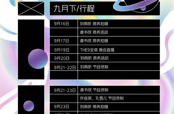 THE9新行程：刘雨昕虞书欣一骑绝尘，喻言安崎查无此人，心酸