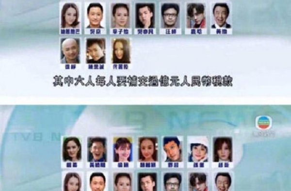 偷漏117亿税款该不该称为污点艺人？