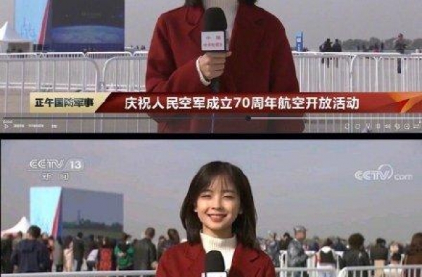 央视记者王冰冰走红 长相甜美如初恋女神