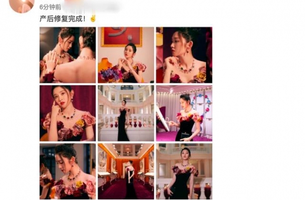 唐艺昕晒产后写真图曝光，张若昀高调表白妻子，狗粮不要钱系列