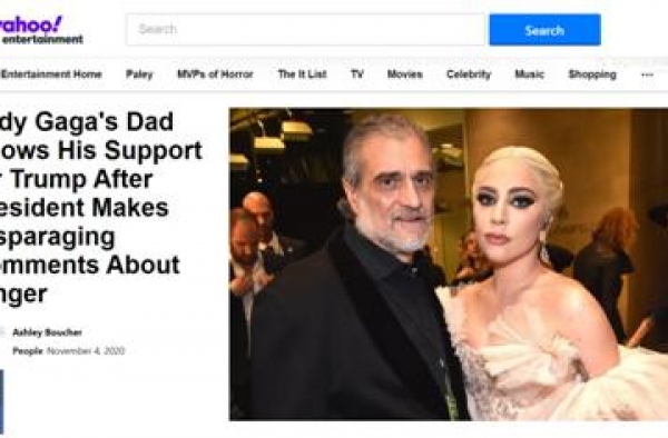 Lady GaGa父女俩杠上了