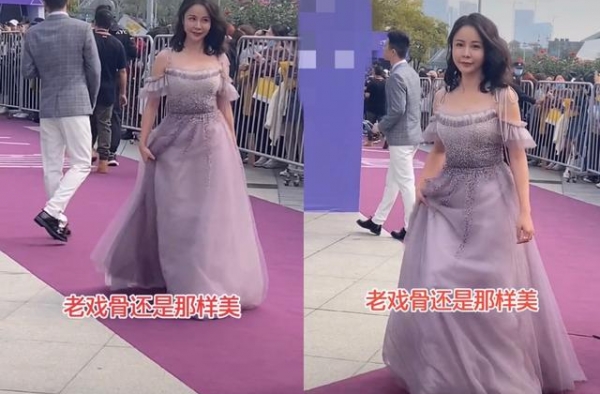 最美何仙姑杨若兮大变脸，服装廉价走红毯遇冷，曾与刘威谈父女恋