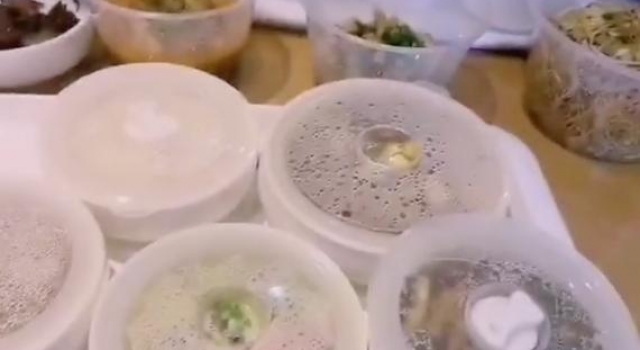 朱丹晒待产照，脸部浮肿发际线后移认不出，孕餐豪华一顿8个菜