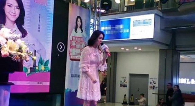 46岁向海岚现身简陋小商演捞金，至今未婚未育，曾与成龙传绯闻