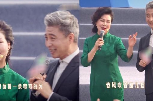 周炜与闫淑萍合唱，脸红害羞比女方显老，结婚20年老婆不会做饭